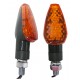 PAR PISCAS CURTO PRETO LARANJA MINI LED