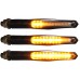 PAR PISCAS FINO 12 LEDS SEQUENCIAL VIDRO BRANCO