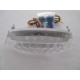 FAROLIM OVAL 15 LED VIDRO BRANCO
