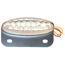 FAROLIM OVAL 15 LED C/ SUPORTE MATRÍCULA VIDRO BRANCO 2005 E11