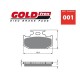 PAR PASTILHAS TRAVÃO GOLD FREN 001 K1