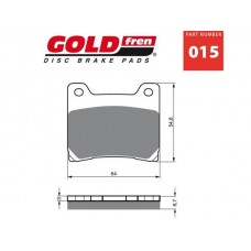 PAR PASTILHAS TRAVÃO GOLD FREN 015 S3