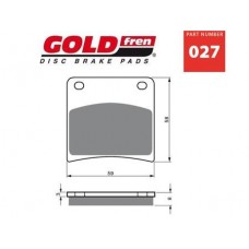 PAR PASTILHAS TRAVÃO GOLD FREN 027 S3
