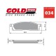 PAR PASTILHAS TRAVÃO GOLD FREN 034 AD