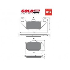 PAR PASTILHAS TRAVÃO GOLD FREN 037 S3