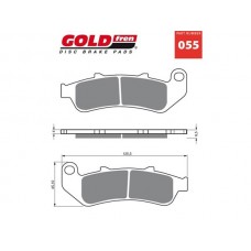 PAR PASTILHAS TRAVÃO GOLD FREN 055 S3