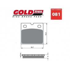 PAR PASTILHAS TRAVÃO GOLD FREN 081 S3