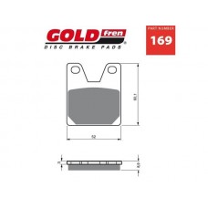 PAR PASTILHAS TRAVÃO GOLD FREN 169 S3