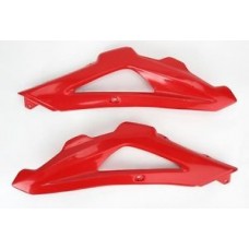 TAMPAS RADIADOR UFO SUPERIOR HUSQVARNA TC/TE '08/10 VERMELHO - HU03321/062