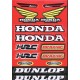 KIT AUTOCOLANTES PLANO 16 HONDA VERMELHO