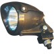 FAROL ATV GRANDE PRETO 12V 50W HALOGÉNIO C/ SUPORTE